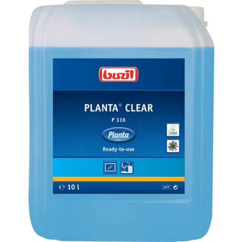 Glasreiniger PLANTA CLEAR P 316 ökologisch 10 Lite r