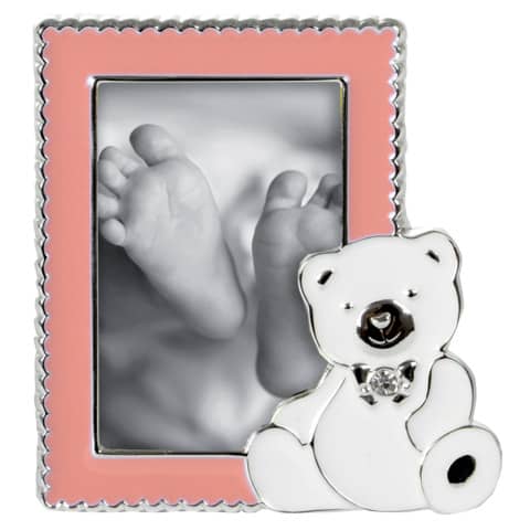 Bilderrahmen Baby Sweet Bear - 1 Foto 5 x 8, rosa