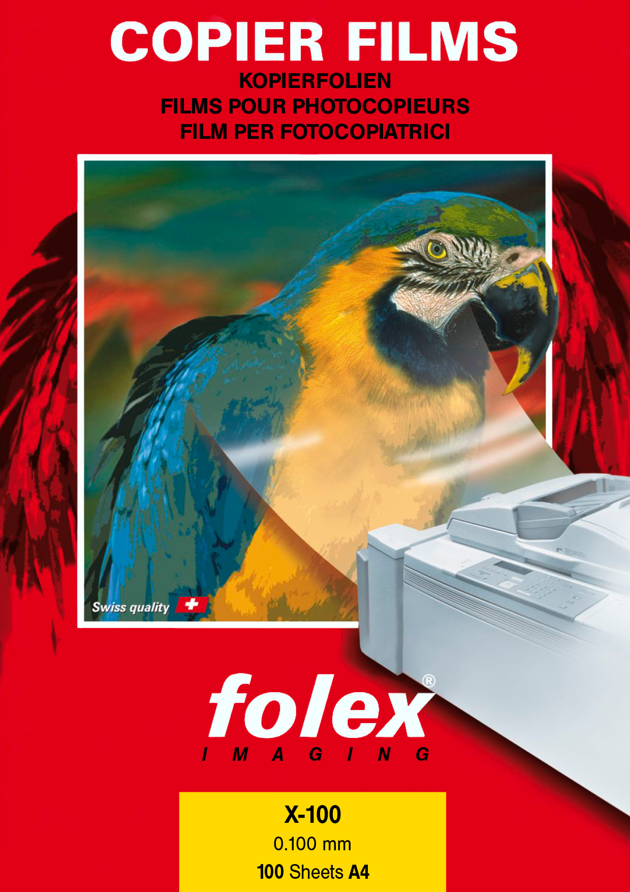 Kopierfolie Folex X 520 Karton mit 100 Blatt, 0,10 mm