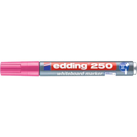 edding 250 Whiteboardmarker Rundspitze rosa Strichstärke 1,5 -3mm