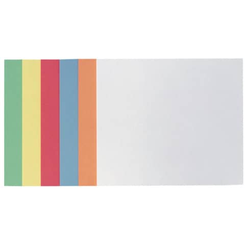 selbstklebende Moderationskarte - Rechteck, 200 x 149 mm, Farbkombinationen, 300 Stück