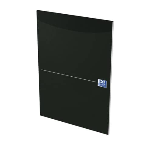 Office Briefblock - A4, kariert, schwarz, kopfgeleimt