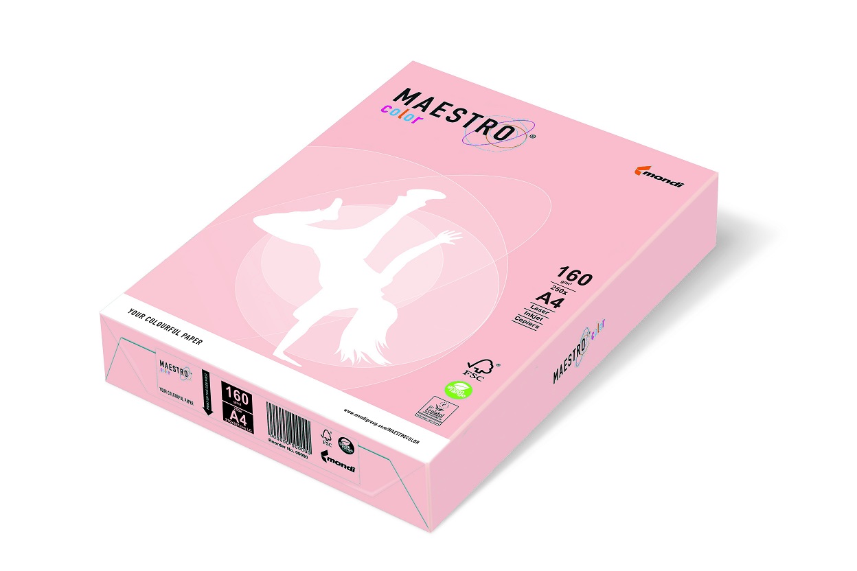 Kopierpapier A4, 160g, flamingo OPI74, Maestro Color f. Laser, Inkjet u. Kopierer