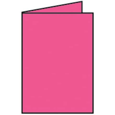 Coloretti Doppelkarte - B6 hoch, 5 Stück, pink