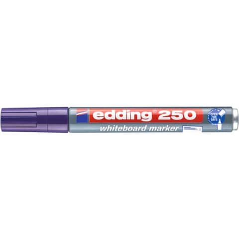 edding 250 Whiteboardmarker Rundspitze violett Strichstärke 1,5 -3mm