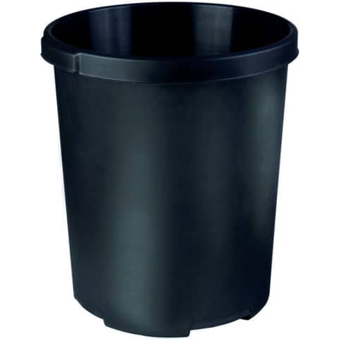 Großpapierkorb KLASSIK XXL - 50 Liter, rund, extra stabil, schwarz