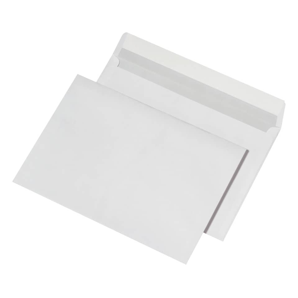 Versandtaschen C5 , ohne Fenster, haftklebend, 100 g/qm, weiß, 500 Stück