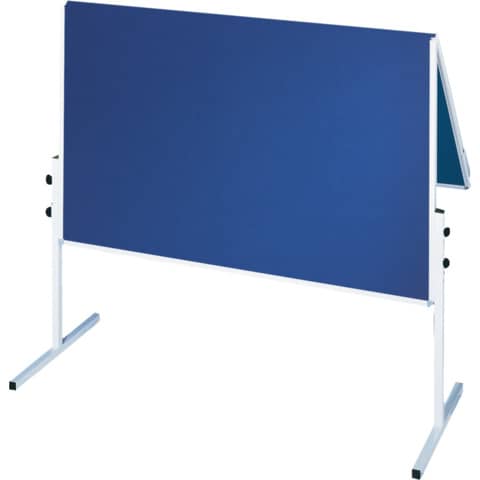 X-tra!Line® Moderationstafel - 120 x 150 cm, blau/ Filz, klappbar
