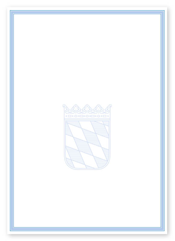 Bild 1 Randblatt mit Wappen für Abschlusszeugnis RS-Sonderdruck