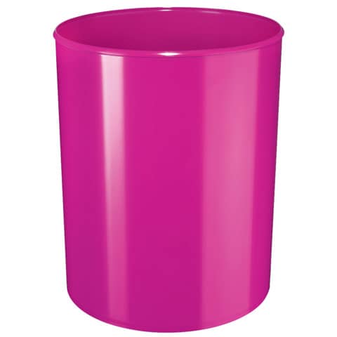 Papierkorb i-Line - 13 Liter, hochglänzend, rund, New Colours pink