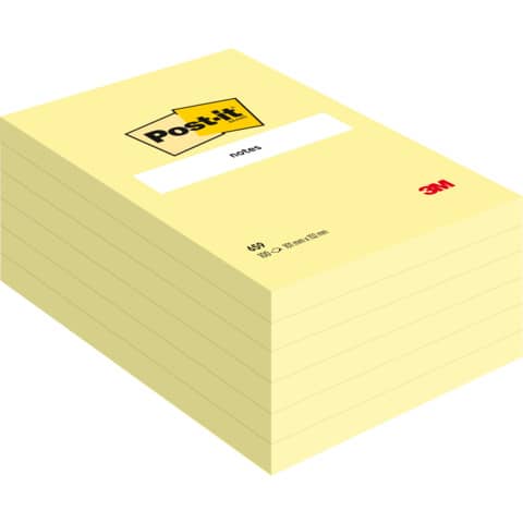 Haftnotizen - 102 x 152 mm, gelb, 100 Blatt