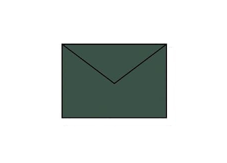 5x Briefumschläge B6 (125x176mm), ohne Fenster, forest, nassklebend, 80g, Coloretti