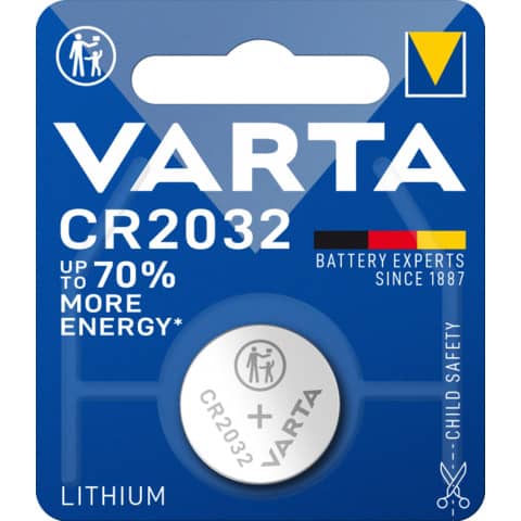 Varta Batterie Lithium CR2032/Knopfzelle