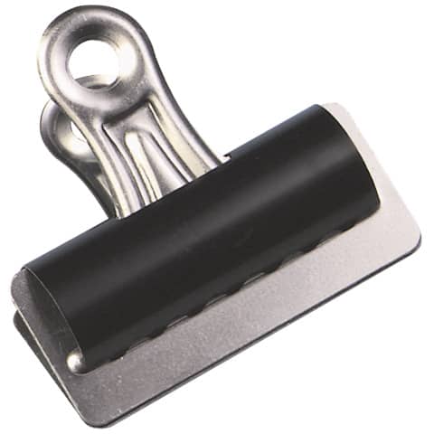 Briefklemmer - 51 mm, Klemmvolumen 10 mm, schwarz, 10 Stück